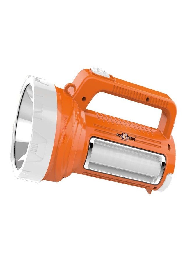 Pick Ur Needs Long Range Emergency Search Torch Light Rechargeable 100W with Side LED Tube Lights - Image 1